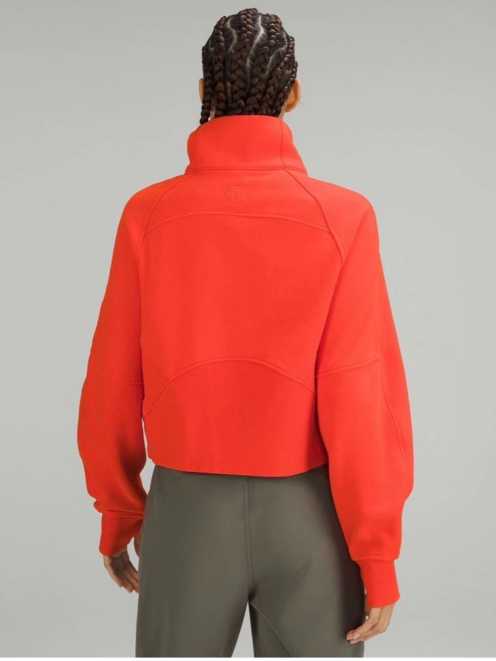 Lululemon Scuba Oversized Funnel Neck Half-Zip NWT Size M/L Solar Orange - Picture 2 of 14